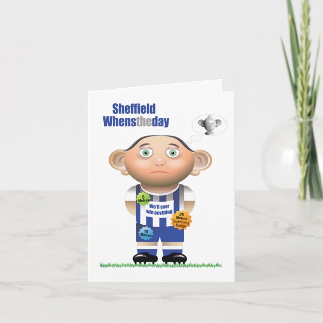 Sheffield Whenstheday (Sheffield Wednesday) Kort (Framsida)