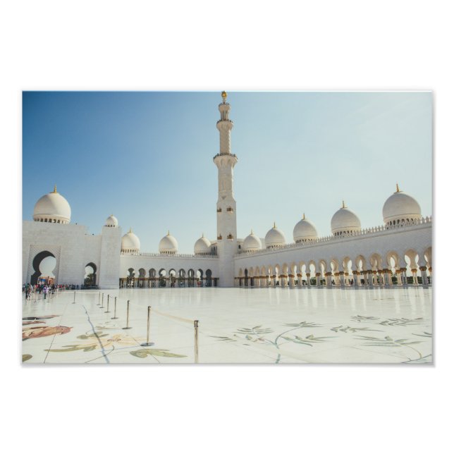 Sheik Zayed Grand Mosque ,Abu Dhabi Fototryck (Framsidan)