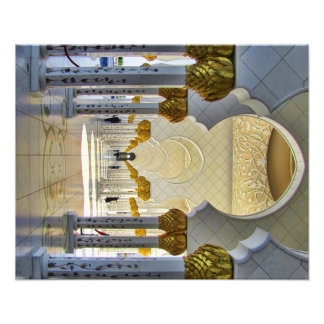 Sheik Zayed Grand Mosque Corridor Fototryck