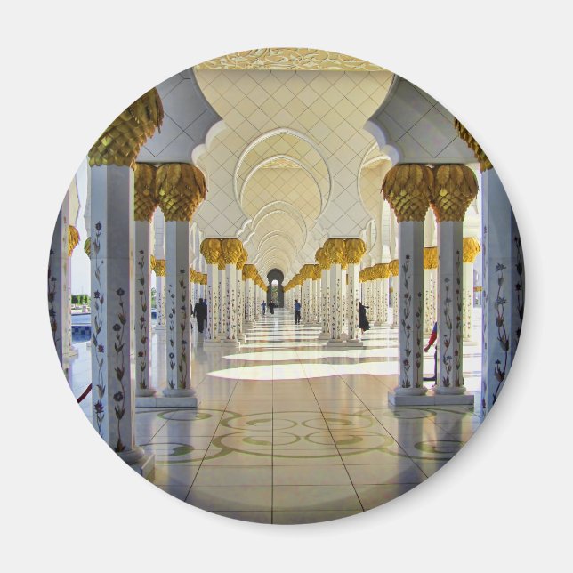 Sheik Zayed Grand Mosque Corridor Magnet (Framsidan)