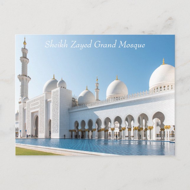 Sheik Zayed Grand Mosque Vykort (Framsida)