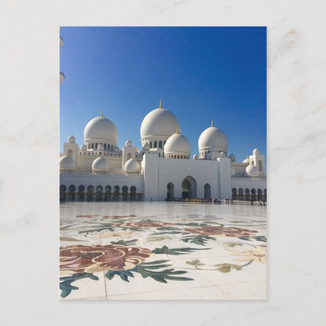 Sheik Zayed Mosque - Abu Dhabi Vykort (Framsida)