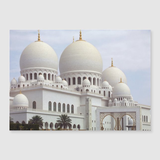Sheik Zayeed Mosque Magnetic Card (Framsida)