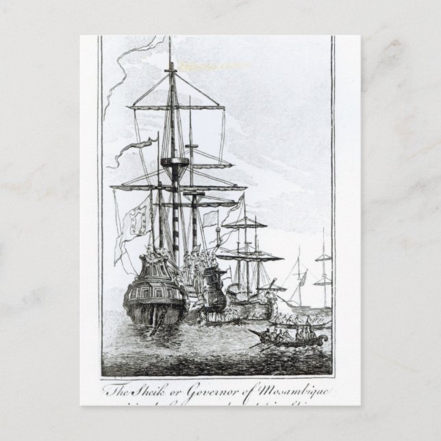 Sheikh eller guvernör i Moçambique Vykort (Framsida)