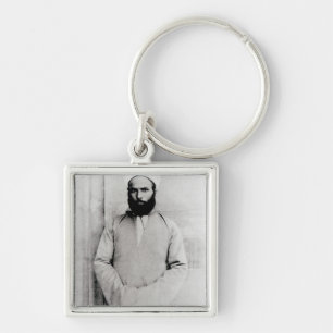 Sheikh Muhammad Abduh Fyrkantig Silverfärgad Nyckelring
