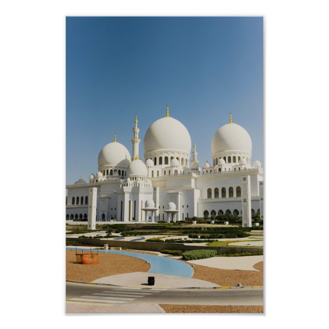 Sheikh Zayed Grand Mosque,Abu Dhabi Fototryck (Framsidan)
