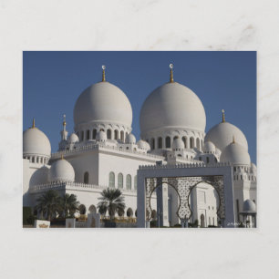 Sheikh Zayed Grand Mosque i Abu Dhabi Vykort