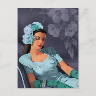 Sheila - 1940-talets kvällsdag i Bära i turkos och Vykort