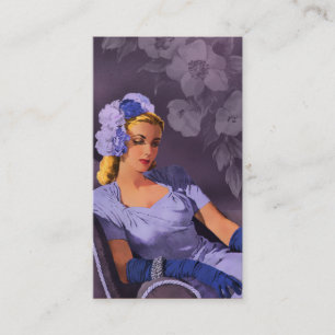 Sheila - 40-talaftonbära i lavendel och Mauve Visitkort