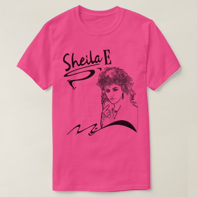 Sheila E 80s T Shirt (Design framsida)