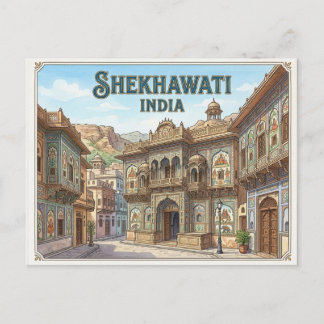 Shekhawati Indien Resebrevkort Vykort