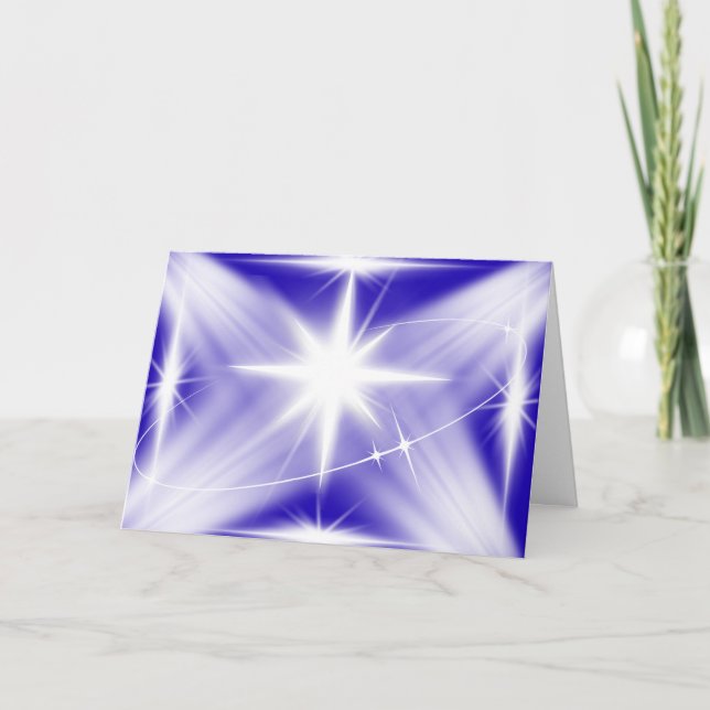 Shekinah Glory Julstjärnhälsningskort Kort (Framsida)