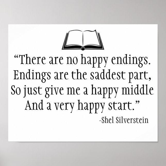 Shel Silverstein Quote Wall Poster (Framsidan)