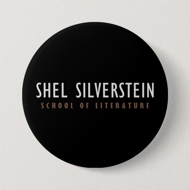 Shel Silverstein School of Literature Button Knapp (Framsida)
