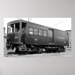 Shelburne Falls & Colrain Street Railway car #25 Poster