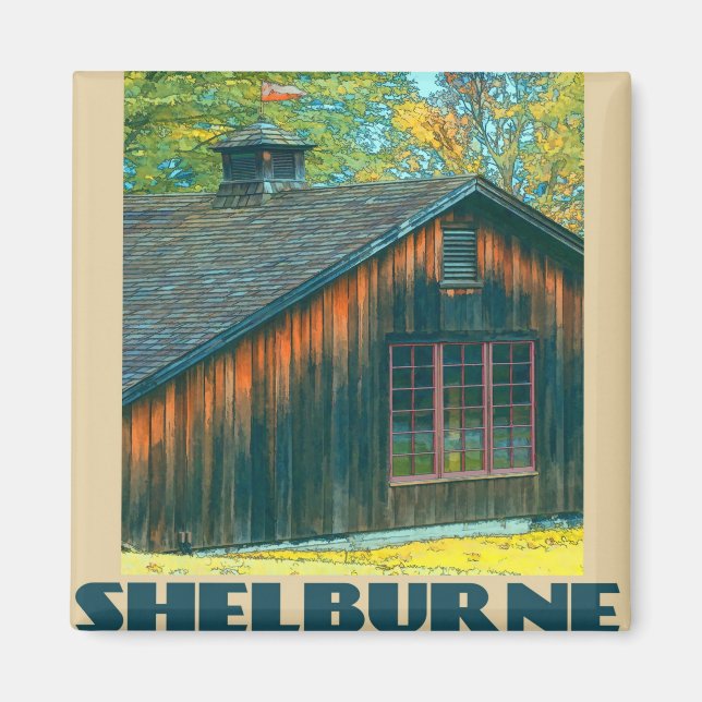 Shelburne Vermont Travel Magnet (Framsidan)