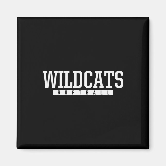 Shelby County Wildcats Softboll Hs  Magnet (Framsidan)