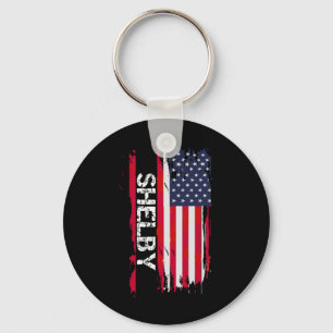 Shelby Flag Amerika Nyckelring