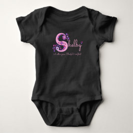 Shelby Flickor namn och S baby kläder T-shirt
