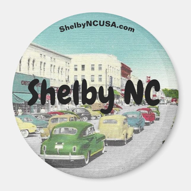 Shelby NC Magnet (Framsidan)
