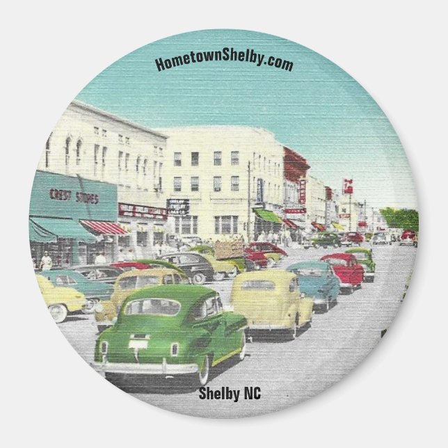 Shelby NC Magnet (Framsidan)