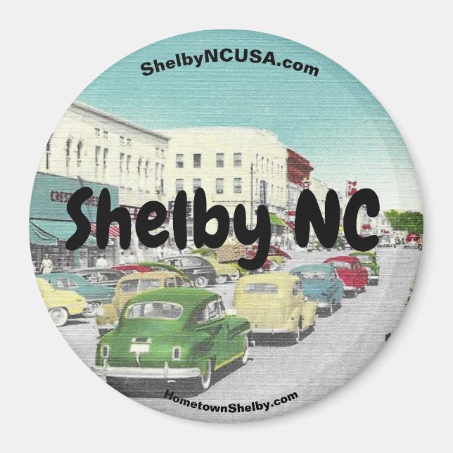 Shelby NC Magnet (Framsidan)