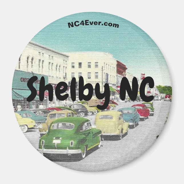 Shelby NC Magnet (Framsidan)