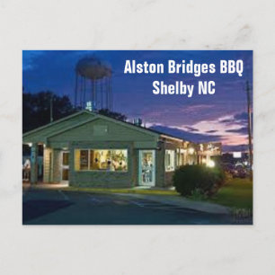 Shelby NC North Carolina Postcard Alston Bridges Vykort