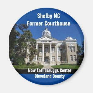 Shelby NC Tidigare Cleveland County Domstol Magnet