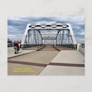Shelby Pedestrian Bridge Nashville Tenn. Helg Vykort