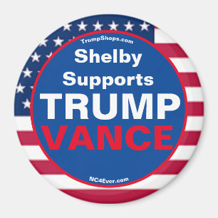 Shelby stöder TRUMP VANCE-kylskåp Magnet