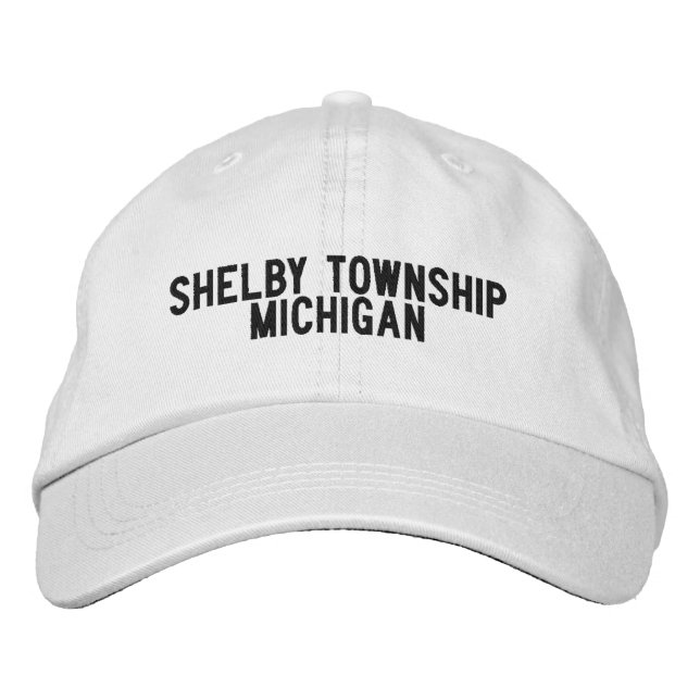 Shelby Township Michigan Hatt Broderad Keps (Framsida)