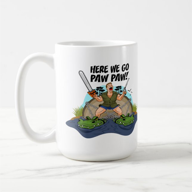 Shelby träskmanen - här går vi tasstassT-tröja Kaffemugg (Vänster)