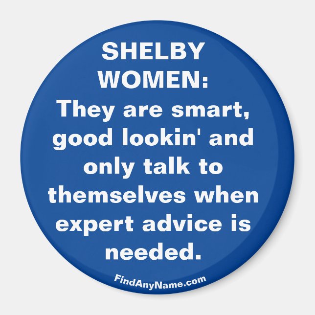 SHELBY WOMEN: Smart ... Roligt Magnet (Framsidan)