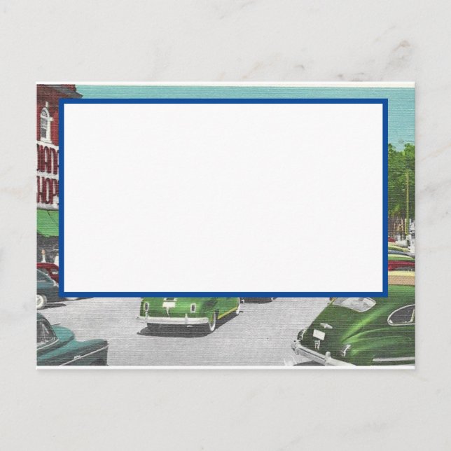 ShelbyNC.Butikshs vykort för hållbarhet (Framsida)