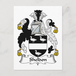 Sheldon Family Crest Vykort