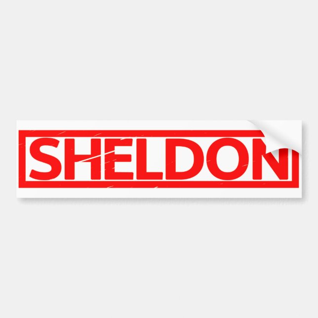 Sheldon Frimärke Bildekal (Framsidan)