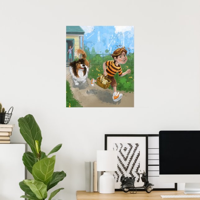Sheldon och Davie Äventyr Poster (Hemmakontoret)
