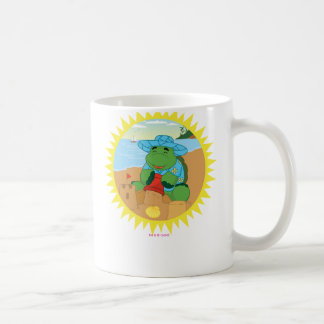 Sheldon på stranden kaffemugg