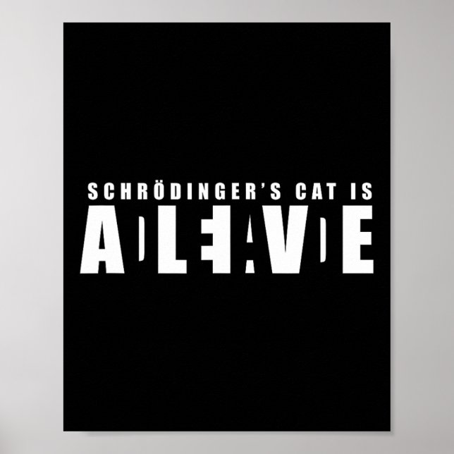 Sheldon Schroedingers katt - död och levande Poster (Framsidan)