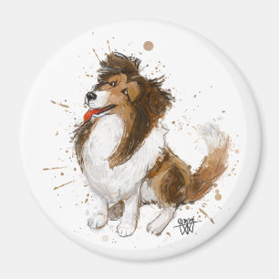 Sheldon the Sheltie Magnet