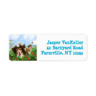 Sheldon the Sheltie Returadress Etikett
