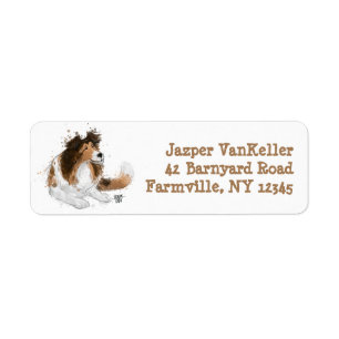 Sheldon the Sheltie Returadress Etikett