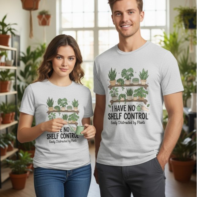 Shelf Control Succulent Lover Funny Plant T-Shirt  (Skapare uppladdad)