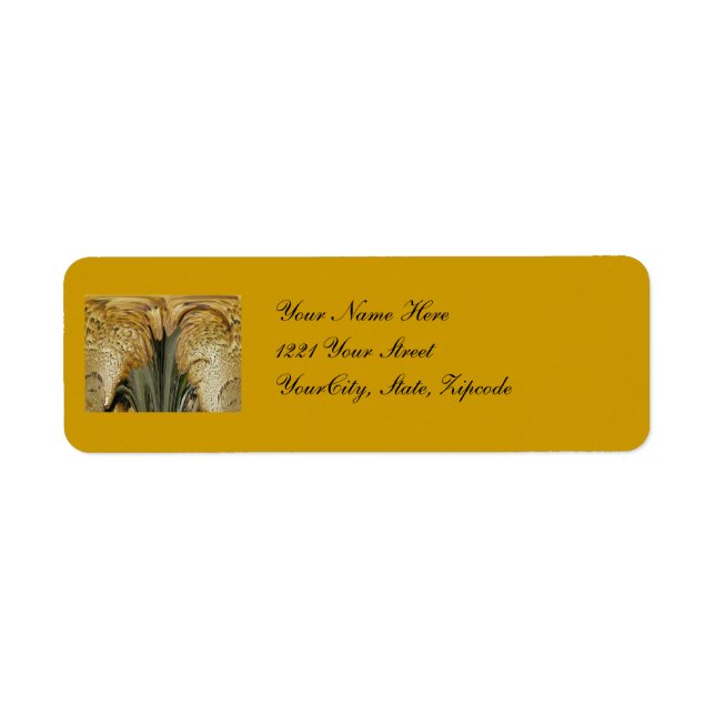 Shelf Fungus Abstrakt Address Label Returadress Etikett (Framsidan)
