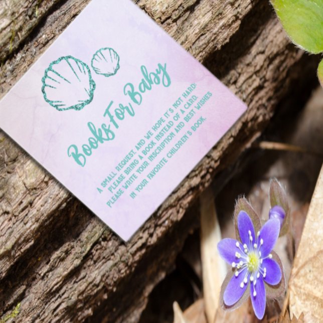 Shell Baby Shower Bokar för Baby Tilläggskort (Skapare uppladdad)