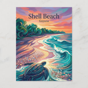 Shell Beach Guyana Vykort