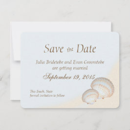 Shell Beach Sea Shore Save the Date Inbjudningar