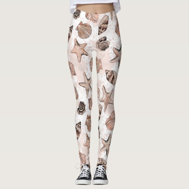 Shell Mönster Leggings (Framsida)