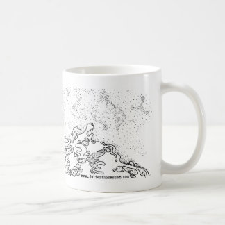 Shell on the beach kaffemugg